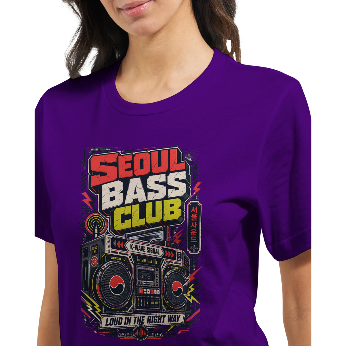 "Seoul Bass Club Premium Unisex Crewneck T-shirt | Bella + Canvas 3001