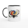 "Timeless Beauty" White 11oz Ceramic Mug with Color Inside