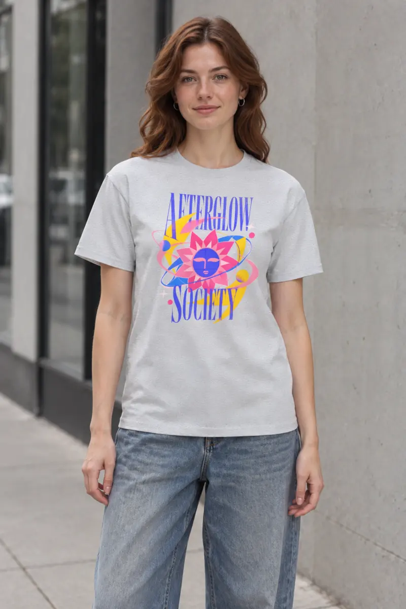 "Afterglow society" Heavyweight Unisex Crewneck T-shirt