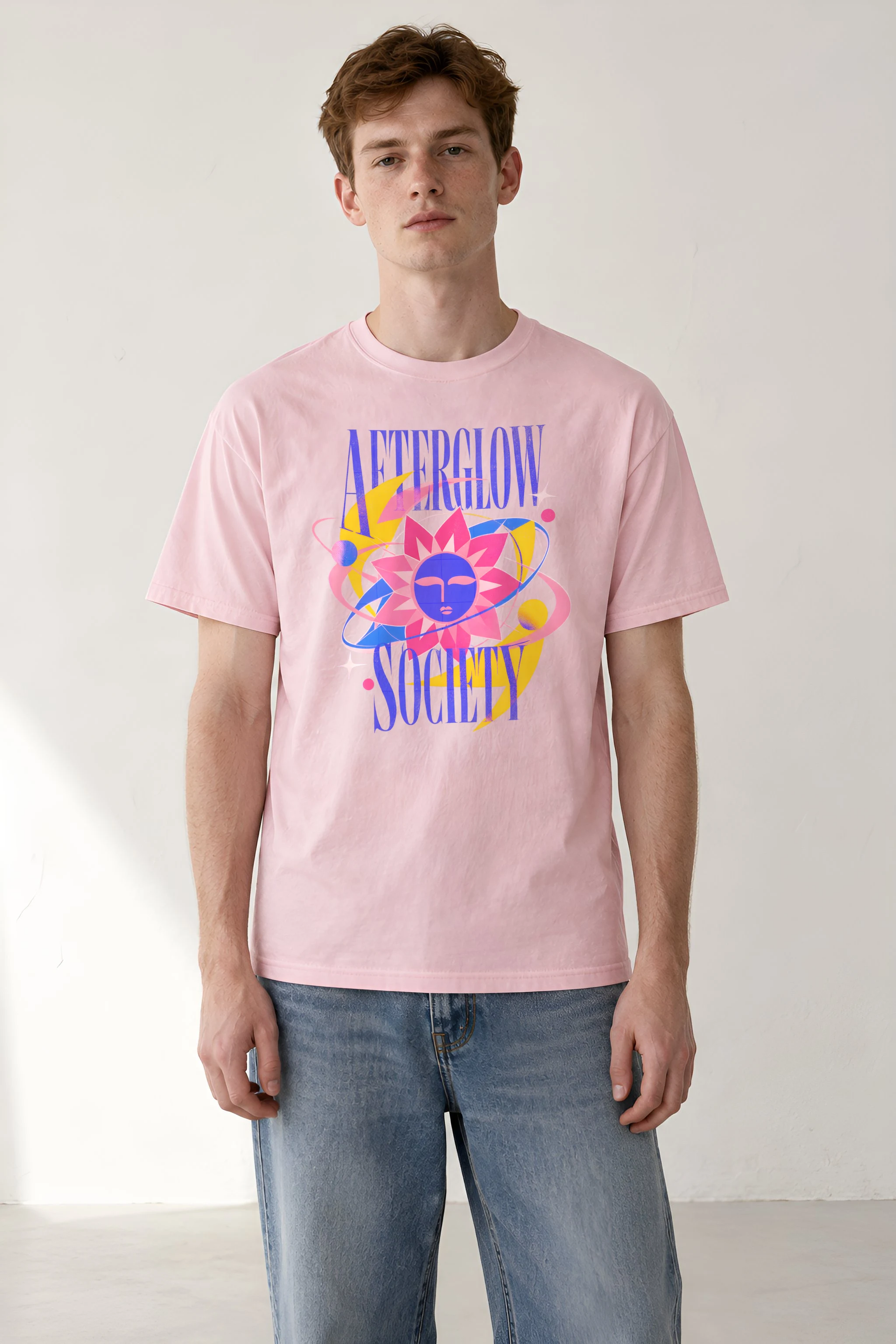"Afterglow society" Heavyweight Unisex Crewneck T-shirt
