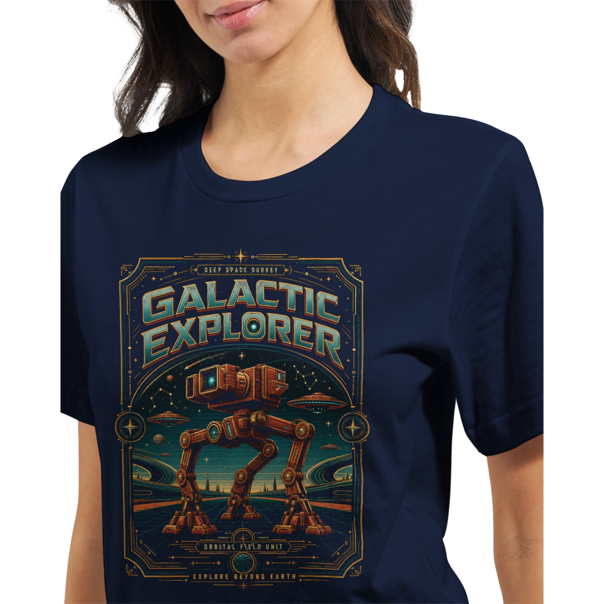 "Galactic Explorer" Premium Unisex Crewneck T-shirt | Bella + Canvas 3001