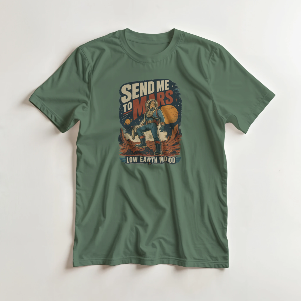 "Send me to mars" Heavyweight Unisex Crewneck T-shirt | Gildan® 5000