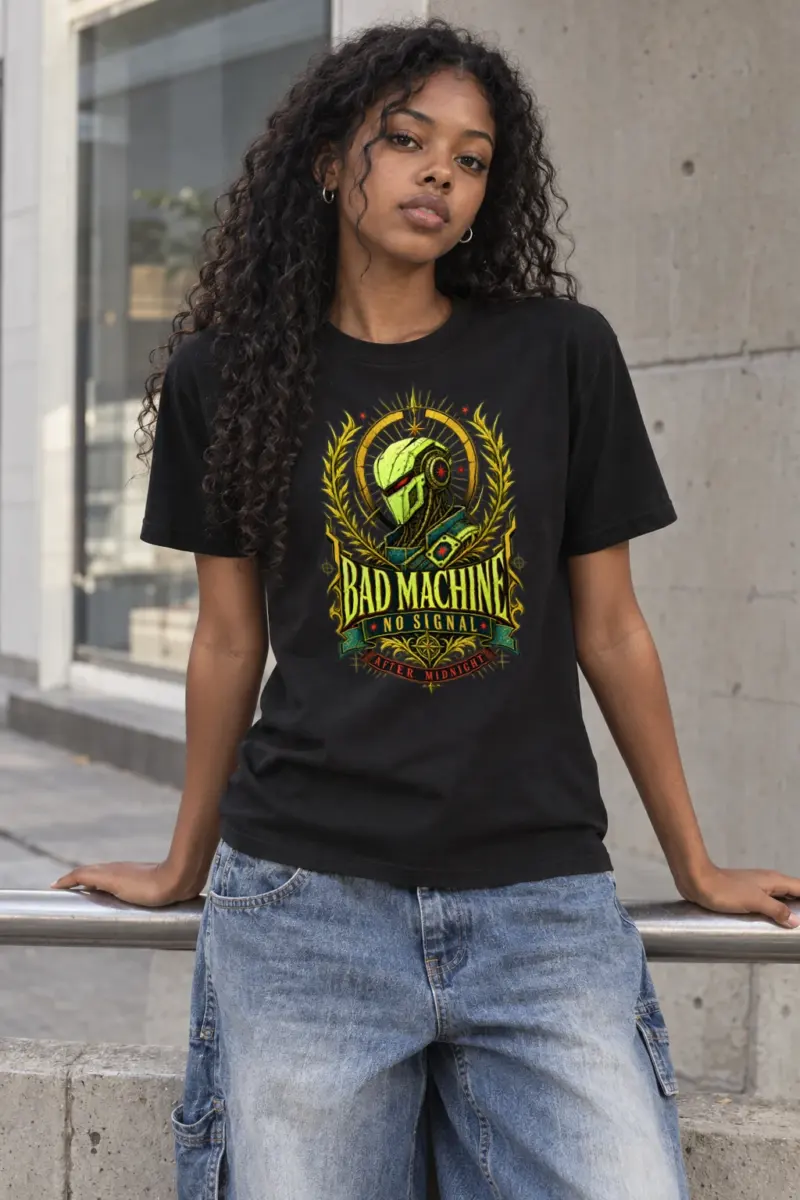 "Bad Machine" Heavyweight Unisex Crewneck T-shirt