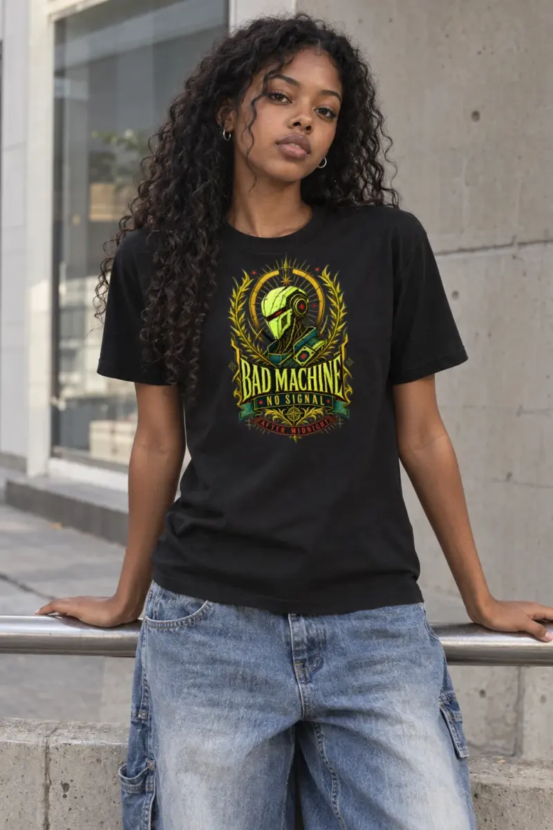 "Bad Machine" Heavyweight Unisex Crewneck T-shirt