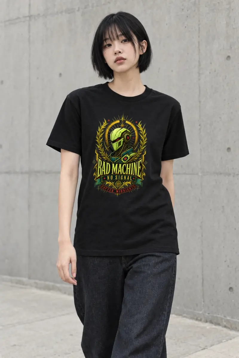 "Bad Machine" Heavyweight Unisex Crewneck T-shirt
