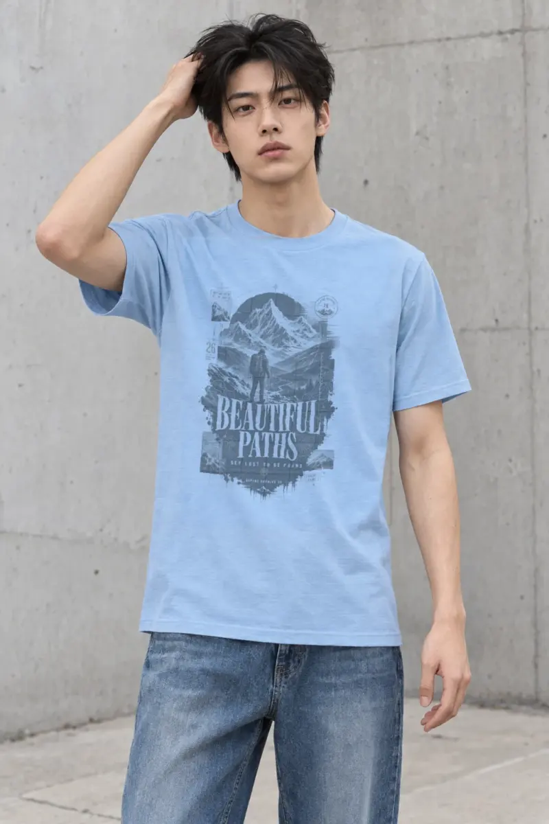 "Beautiful Paths" Heavyweight Unisex Crewneck T-shirt