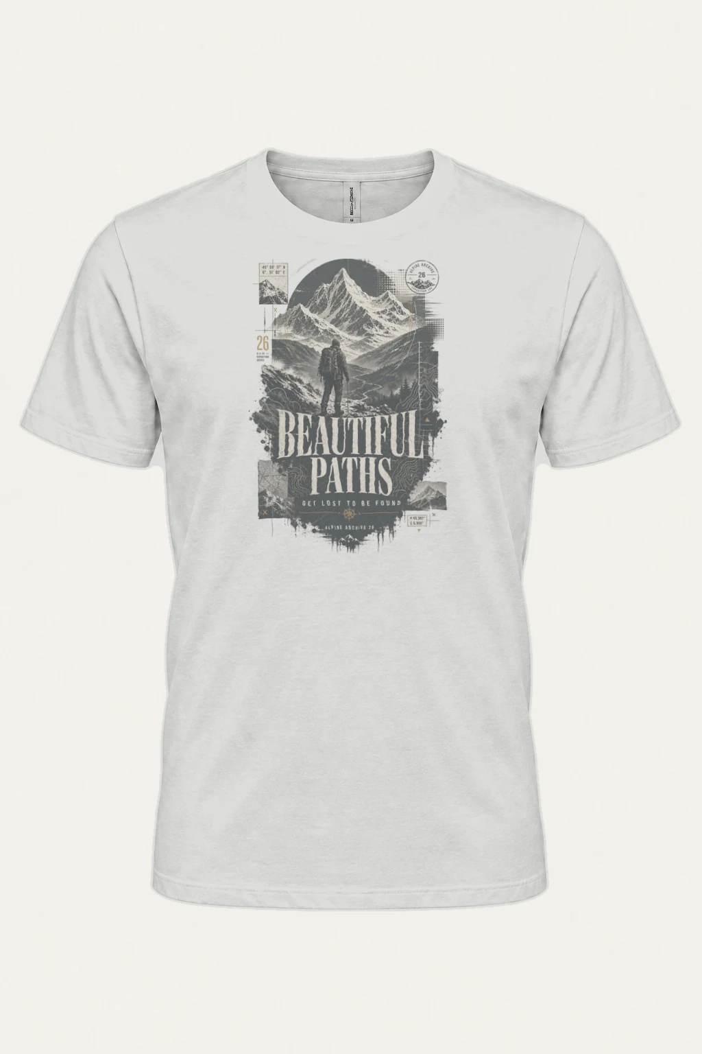 "Beautiful Paths" Heavyweight Unisex Crewneck T-shirt | Gildan 5000