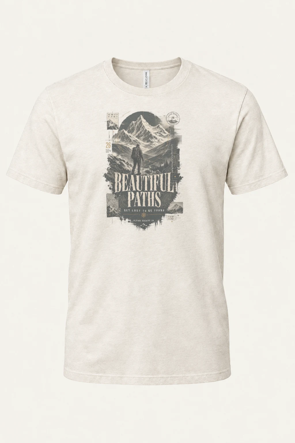 "Beautiful Paths" Heavyweight Unisex Crewneck T-shirt | Gildan 5000