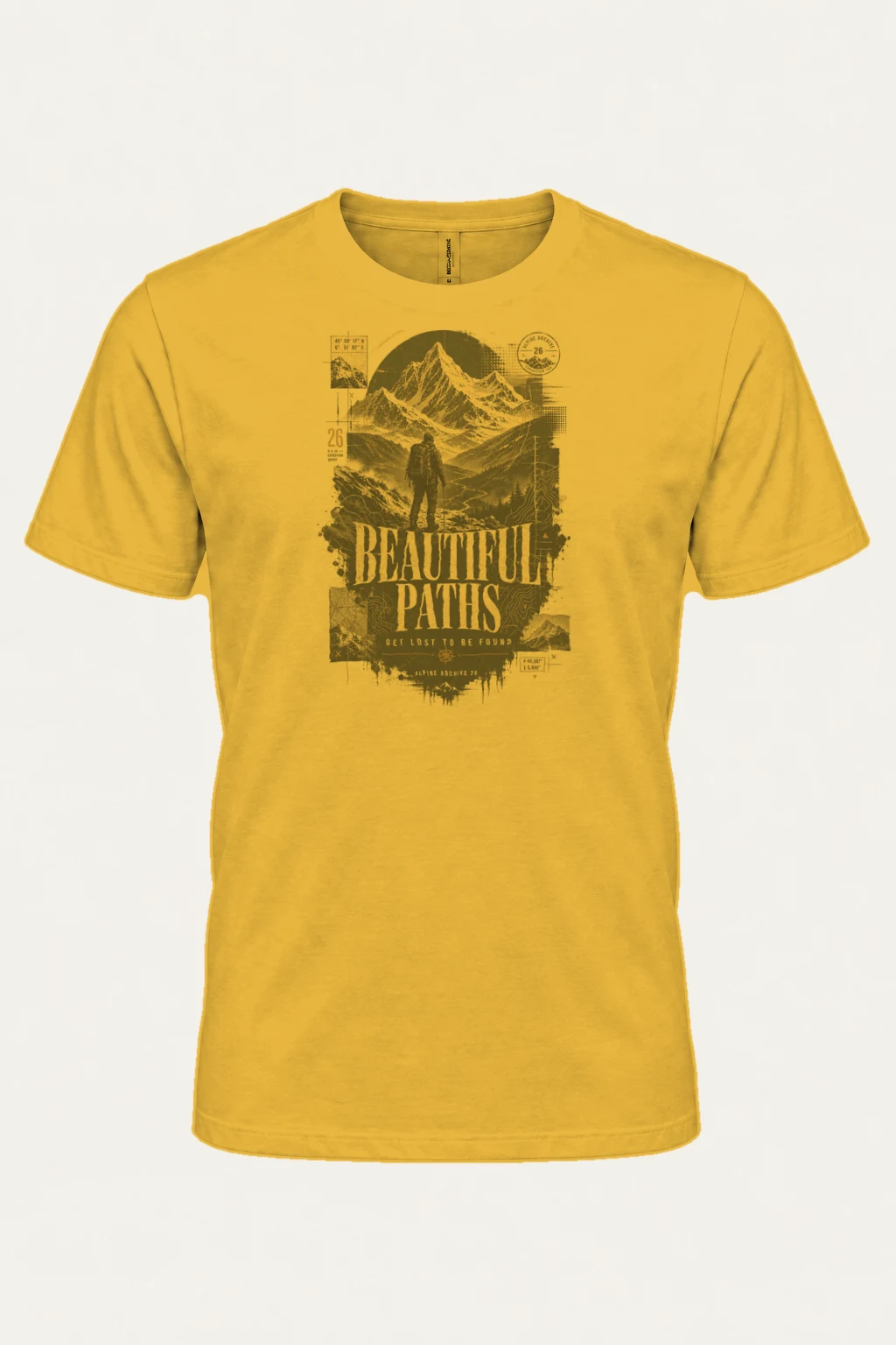 "Beautiful Paths" Heavyweight Unisex Crewneck T-shirt | Gildan 5000