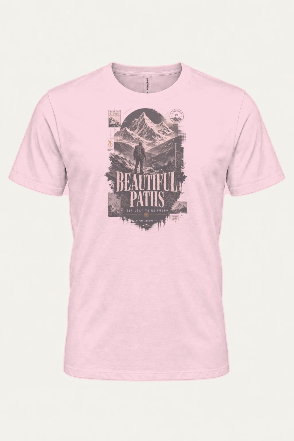 "Beautiful Paths" Heavyweight Unisex Crewneck T-shirt | Gildan 5000