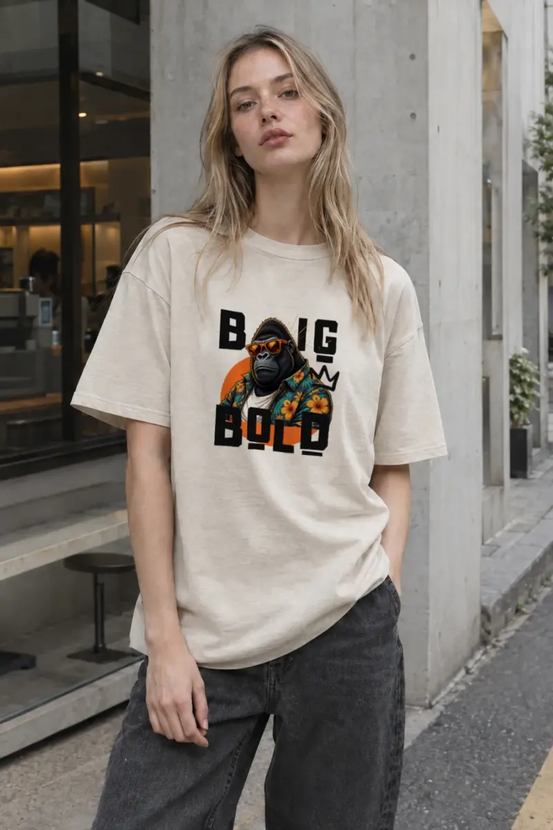 "BIG & BOLD" Heavyweight Unisex Crewneck T-shirt | Gildan® 5000