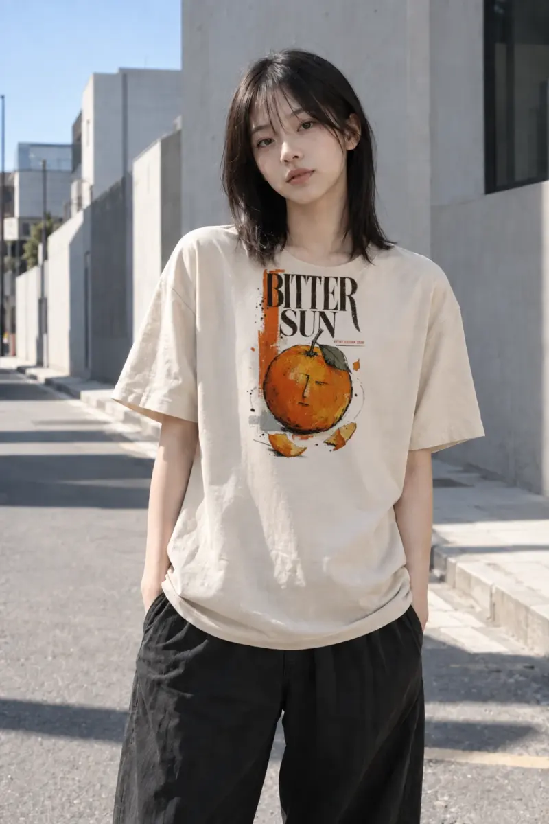 "Bitter Sun" Heavyweight Unisex Crewneck T-shirt | Gildan® 5000