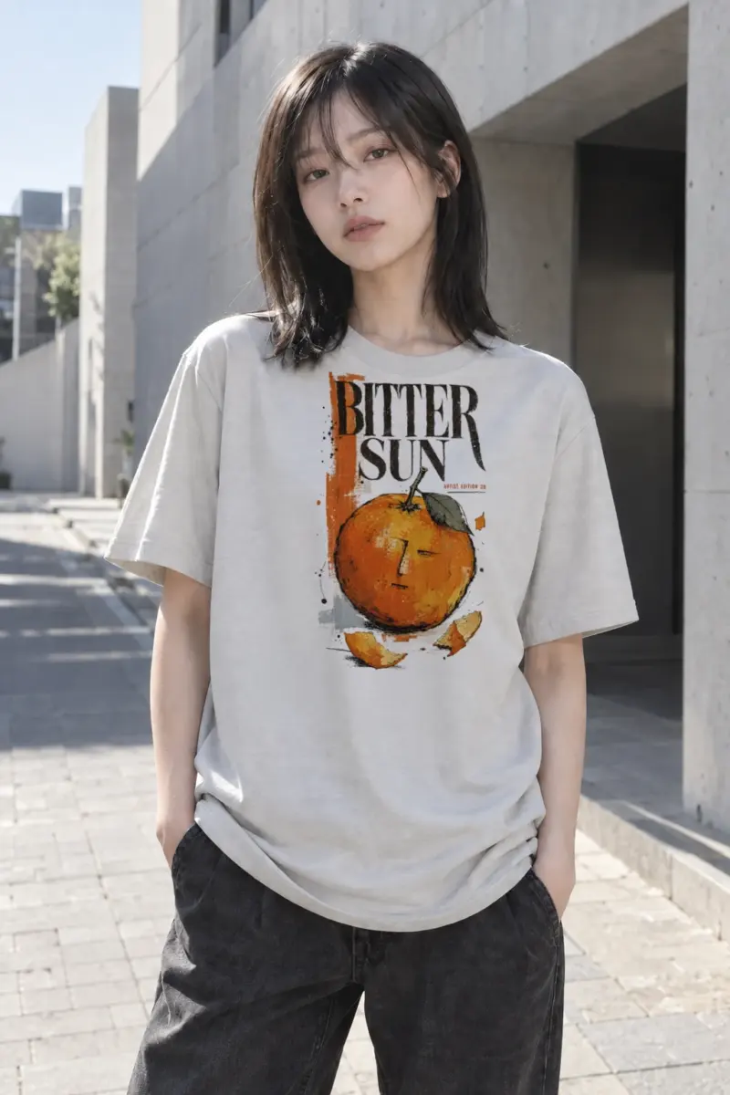 “Bitter Sun” Heavyweight Unisex Crewneck T-shirt | Gildan 5000
