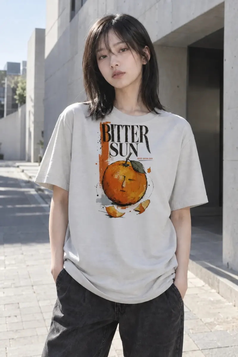 “Bitter Sun” Heavyweight Unisex Crewneck T-shirt | Gildan 5000
