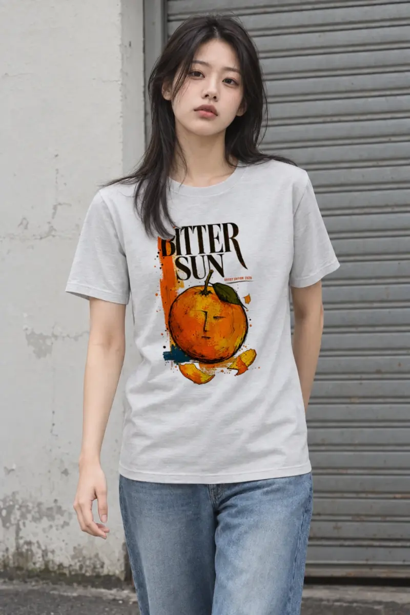"Bitter Sun" Heavyweight Unisex Crewneck T-shirt | Gildan 5000