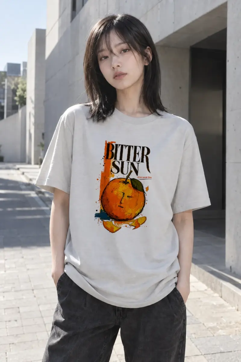 "Bitter Sun" Heavyweight Unisex Crewneck T-shirt | Gildan 5000