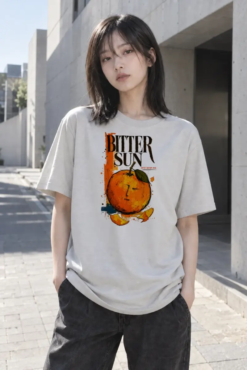"Bitter Sun" Heavyweight Unisex Crewneck T-shirt | Gildan 5000