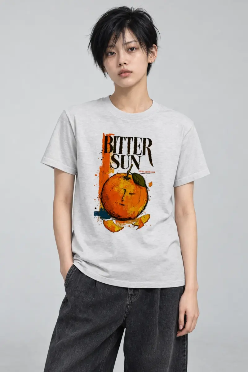 "Bitter Sun" Heavyweight Unisex Crewneck T-shirt | Gildan 5000