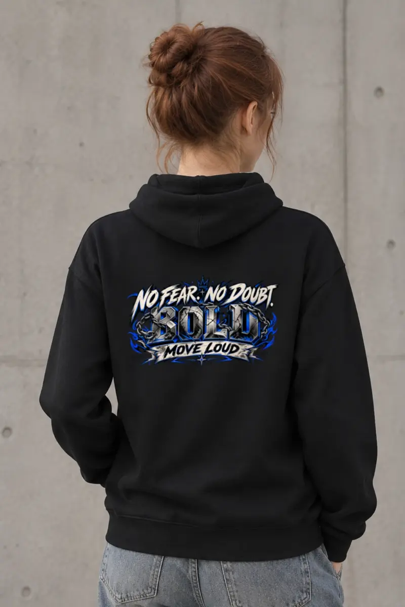 "No Fear No Doubt Bold" Heavy Blend Unisex Pullover Hoodie