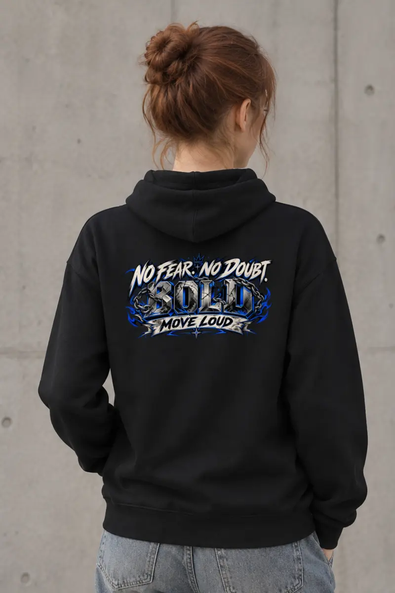 "No Fear No Doubt Bold" Heavy Blend Unisex Pullover Hoodie