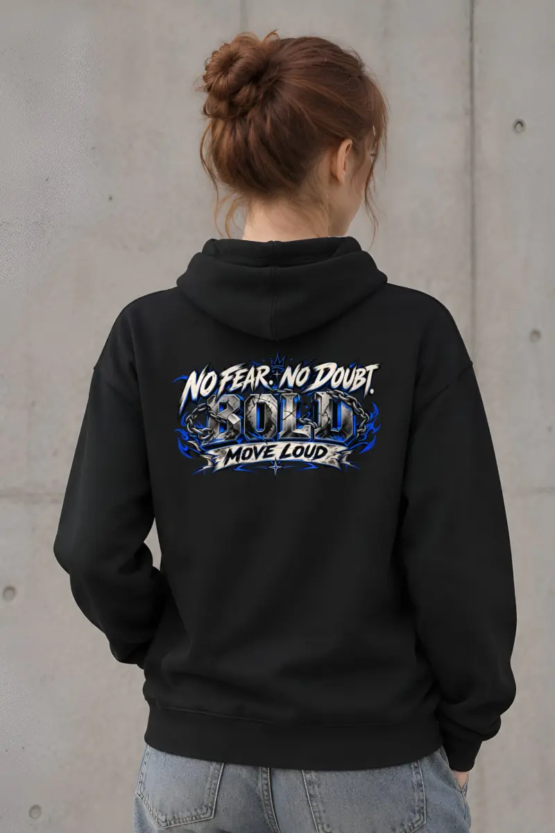 "No Fear No Doubt Bold" Heavy Blend Unisex Pullover Hoodie