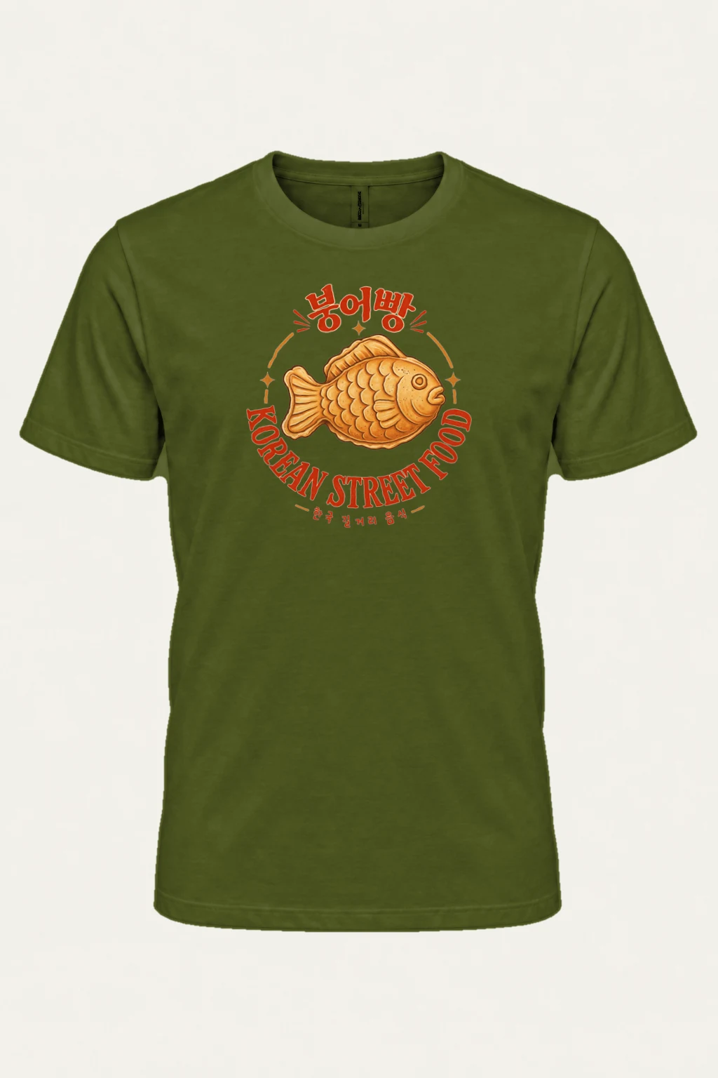 "Bungeoppang Street Food" Heavyweight Unisex Crewneck T-shirt | Gildan 5000
