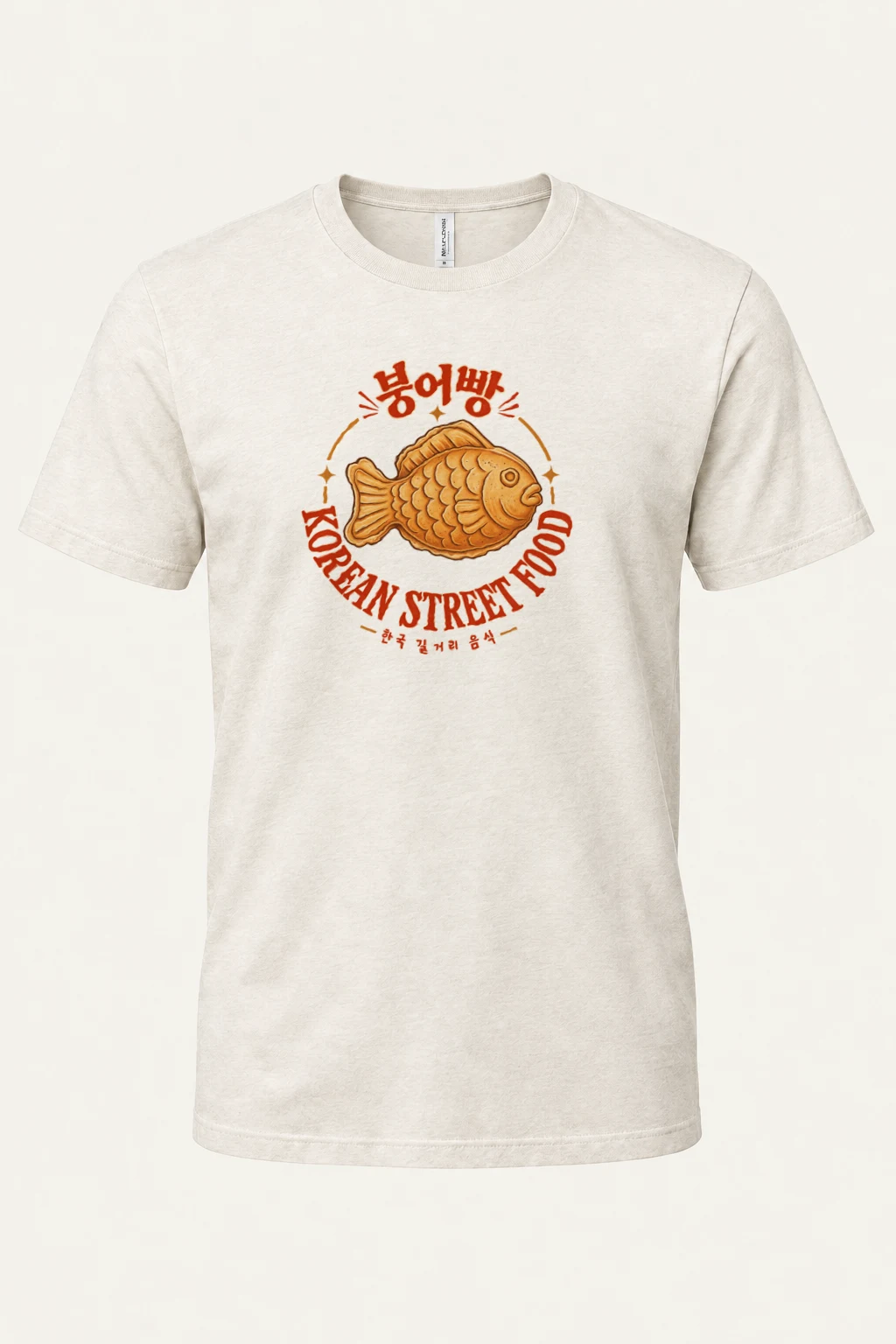 "Bungeoppang Street Food" Heavyweight Unisex Crewneck T-shirt | Gildan 5000