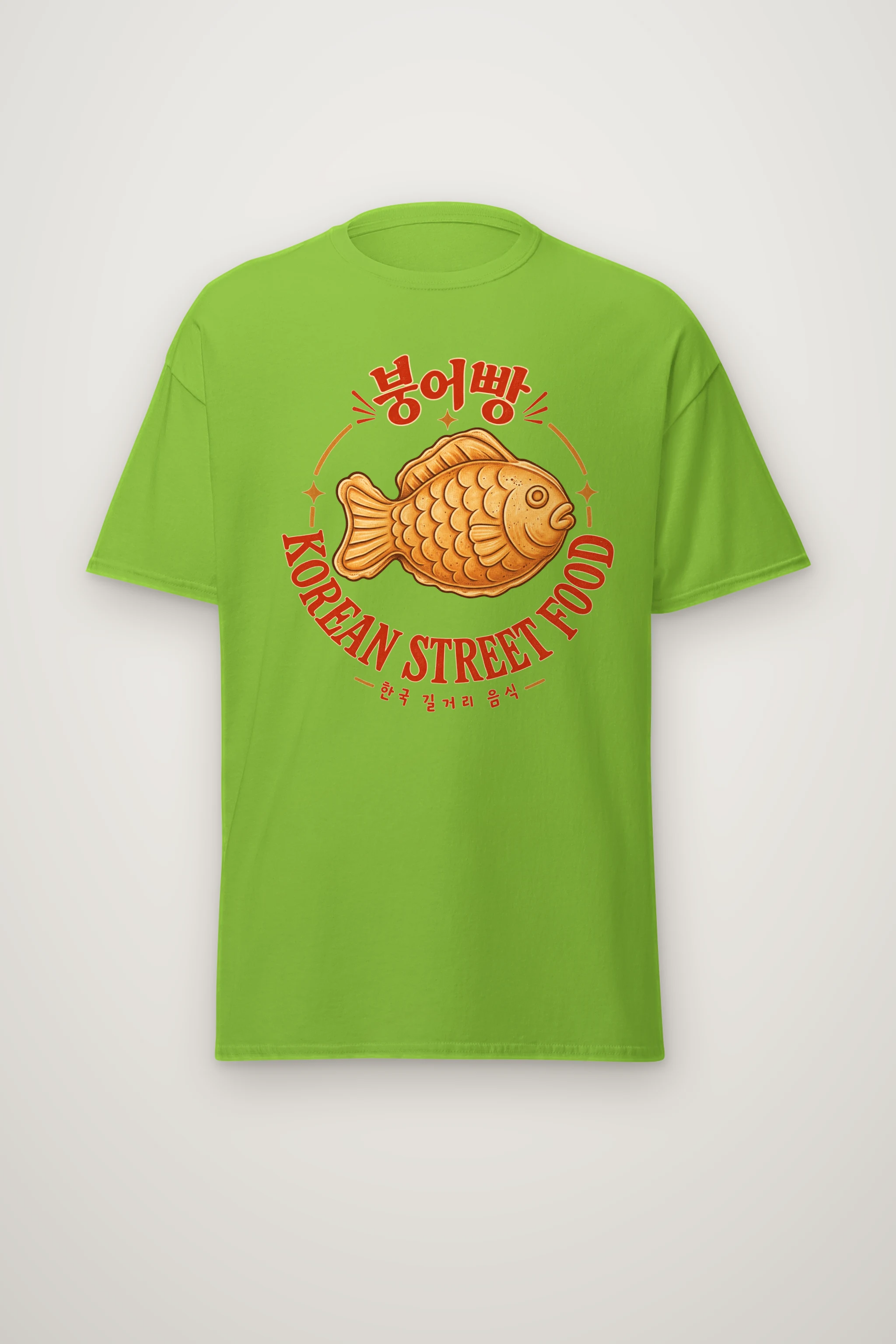 "Bungeoppang Street Food" Heavyweight Unisex Crewneck T-shirt