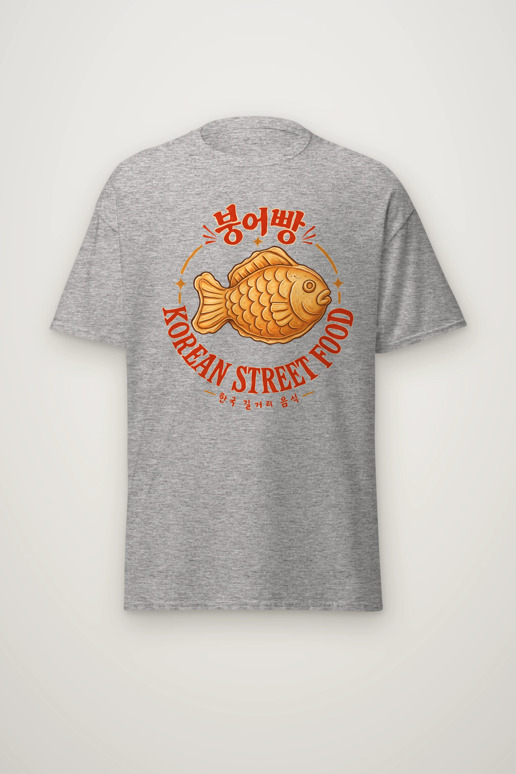 "Bungeoppang Street Food" Heavyweight Unisex Crewneck T-shirt