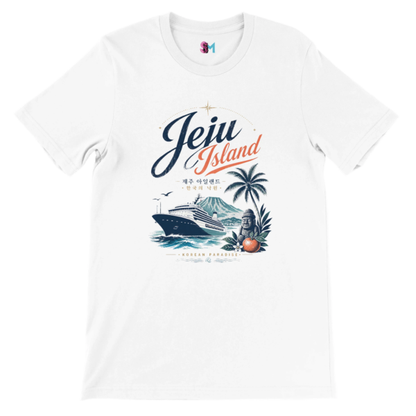 “Jeju Island” Premium Unisex Crewneck T-shirt | Bella + Canvas 3001