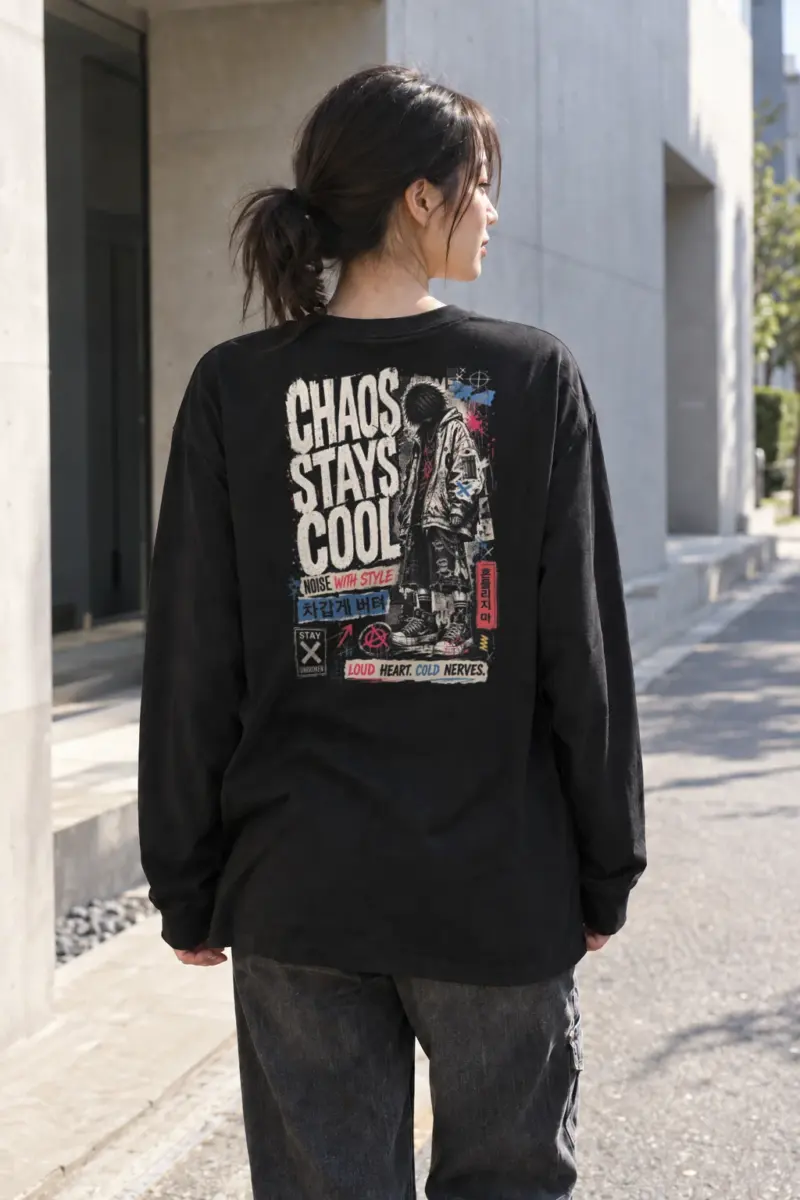 "Chaos stays cool" Premium Unisex Longsleeve T-shirt