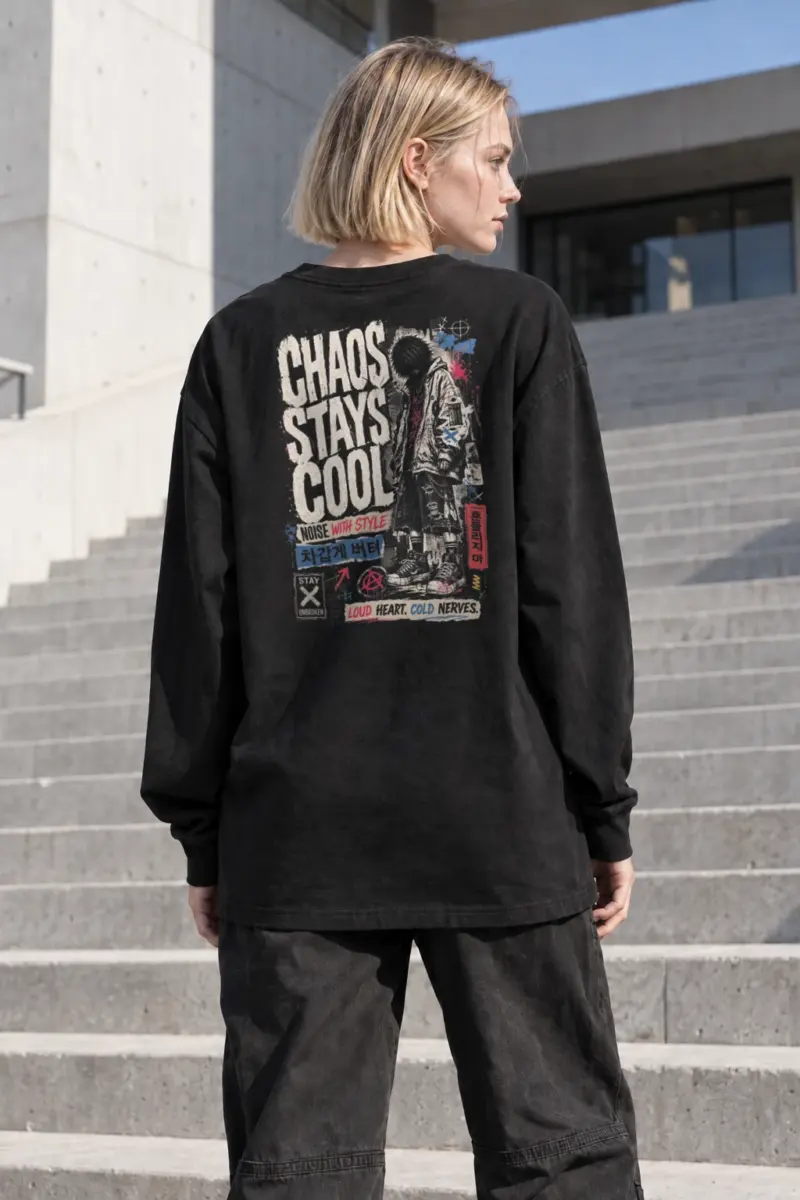 “Chaos stays cool” Unisex Longsleeve T-shirt | Gildan 2400