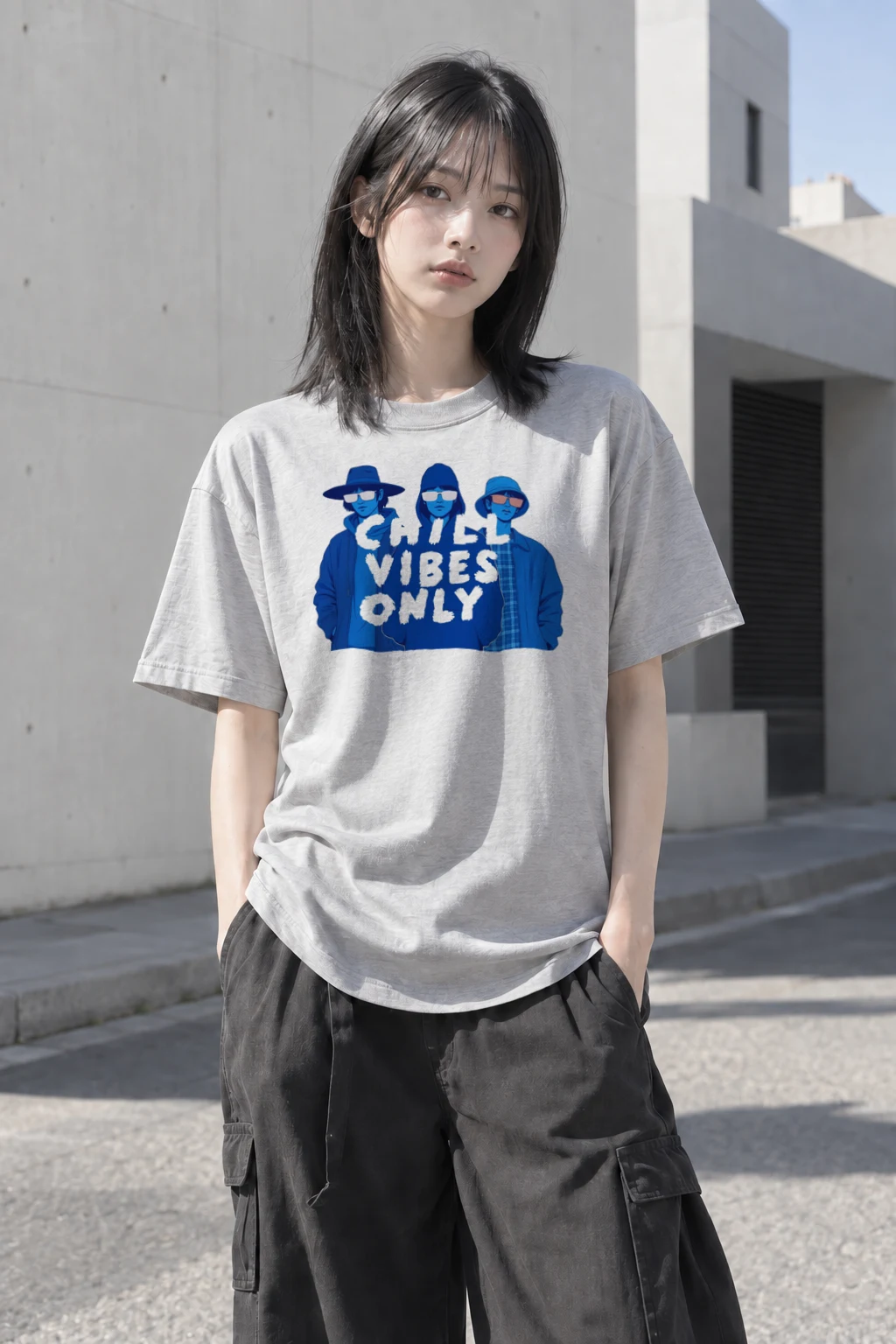 “Chill vibes only” Premium Unisex Crewneck T-shirt | Bella + Canvas 3001