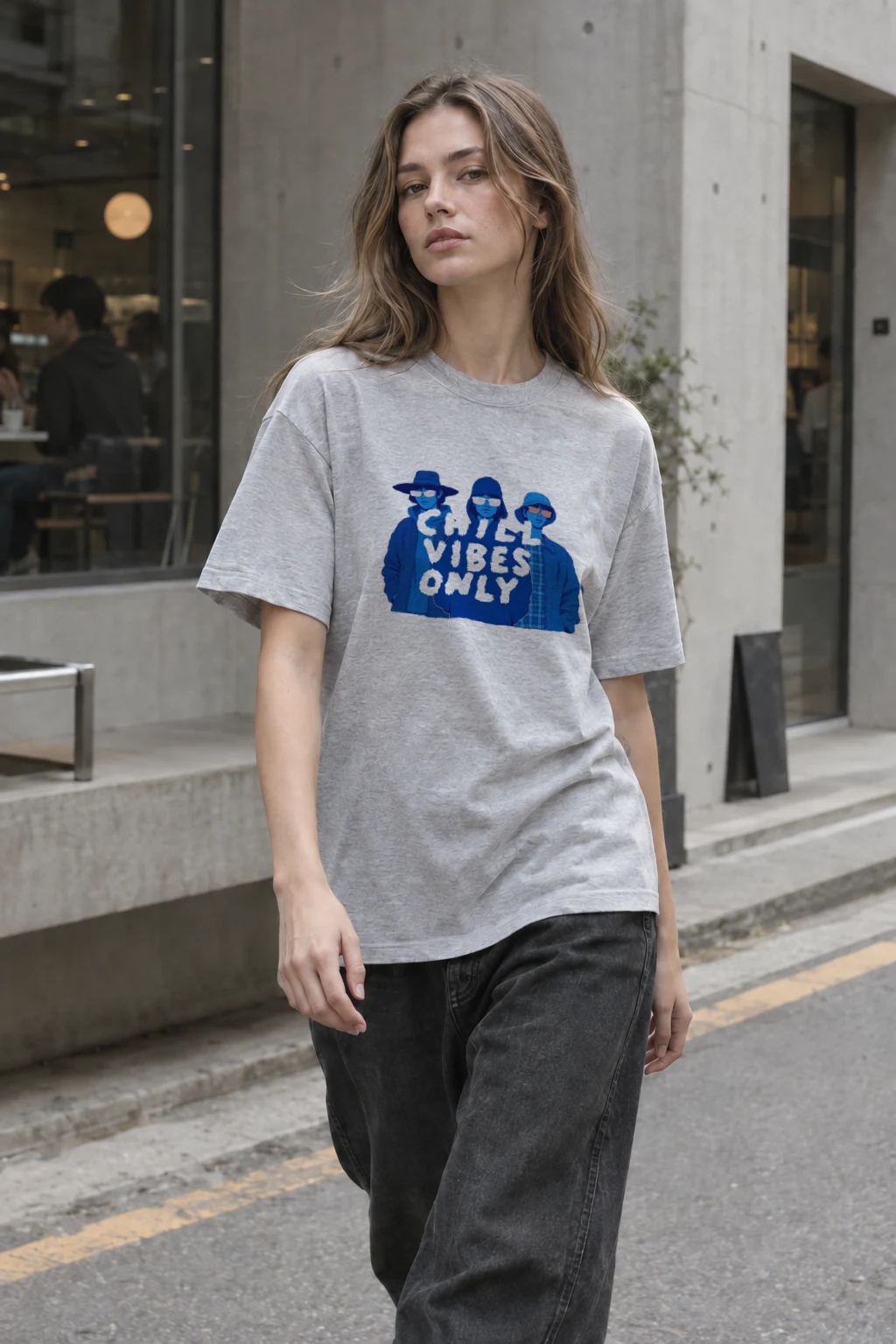 “Chill vibes only” Premium Unisex Crewneck T-shirt | Bella + Canvas 3001