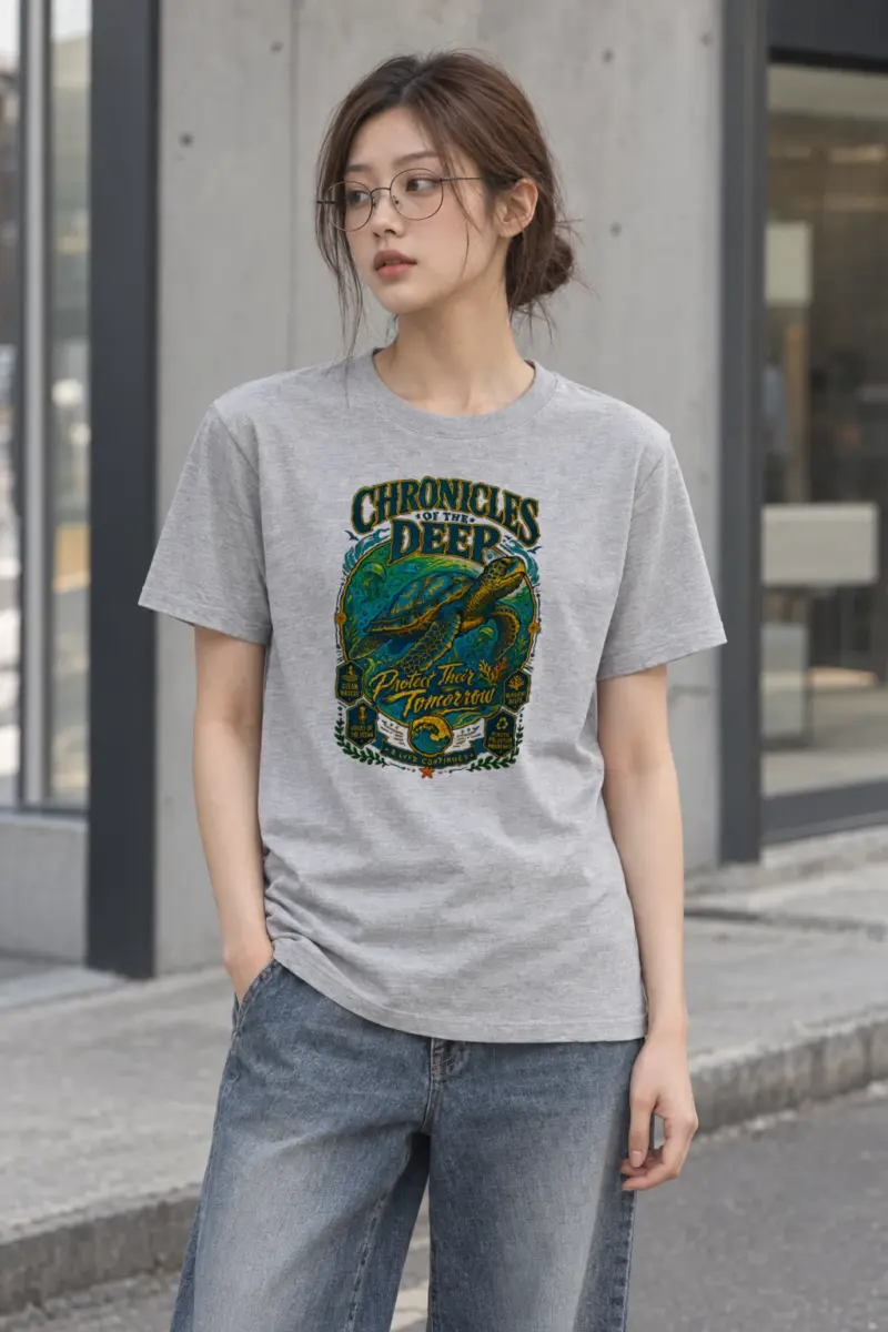 "Chronicles Of The Deep" Heavyweight Unisex Crewneck T-shirt