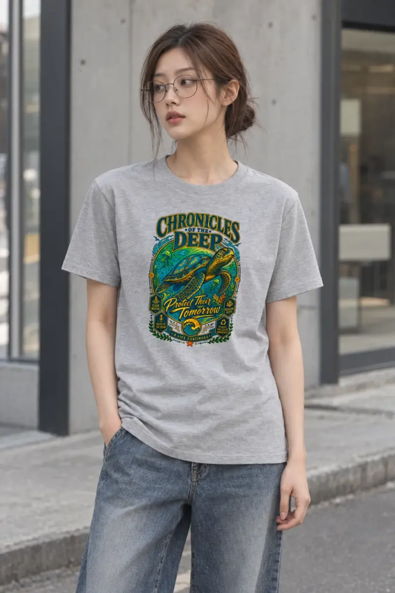 "Chronicles Of The Deep" Heavyweight Unisex Crewneck T-shirt