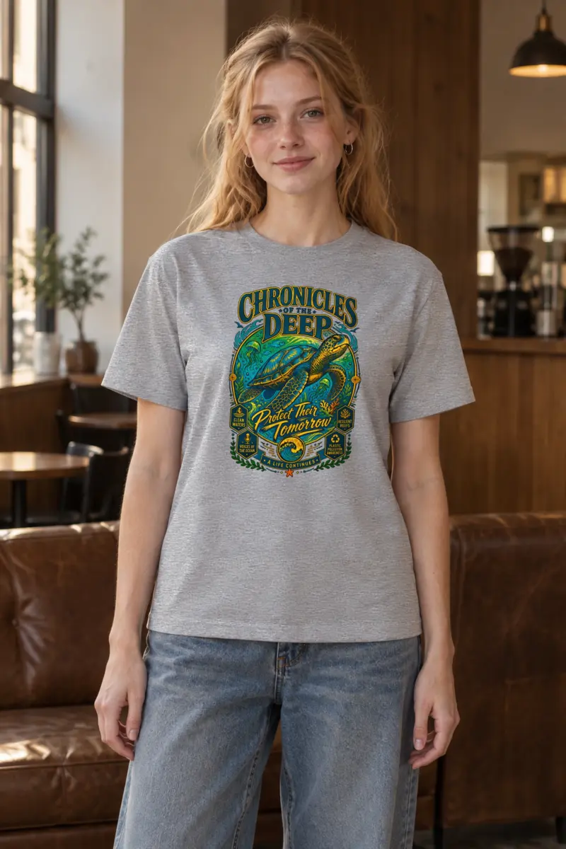 "Chronicles Of The Deep" Heavyweight Unisex Crewneck T-shirt
