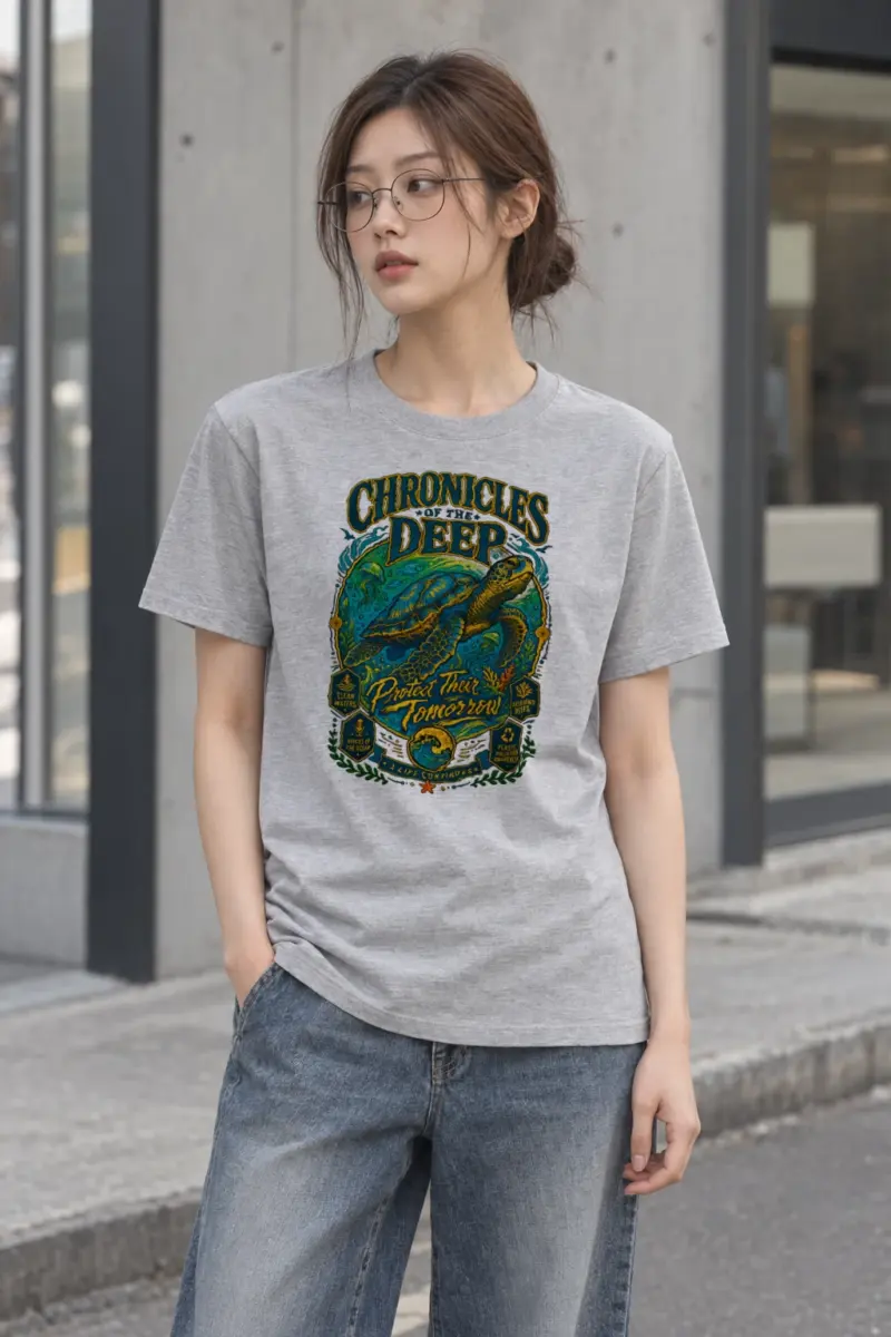 "Chronicles Of The Deep" Heavyweight Unisex Crewneck T-shirt