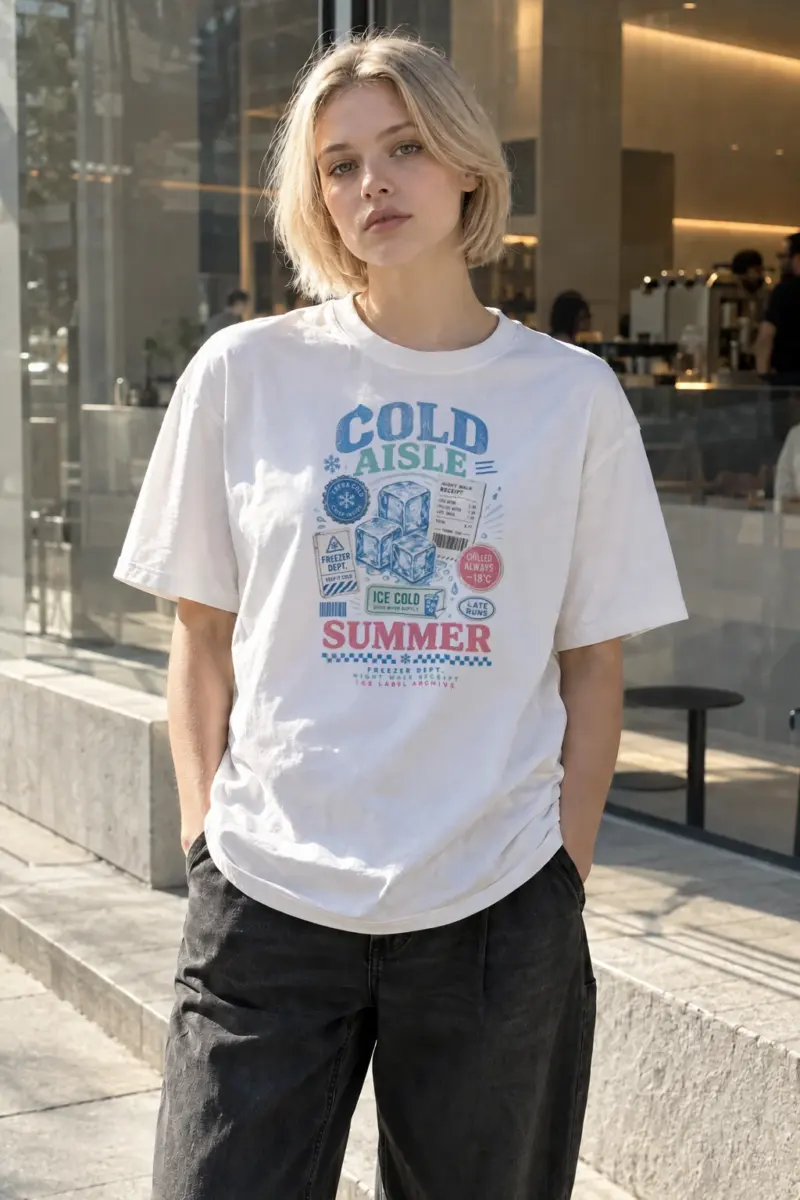 “Cold aisle” Heavyweight Unisex Crewneck T-shirt | Gildan 5000