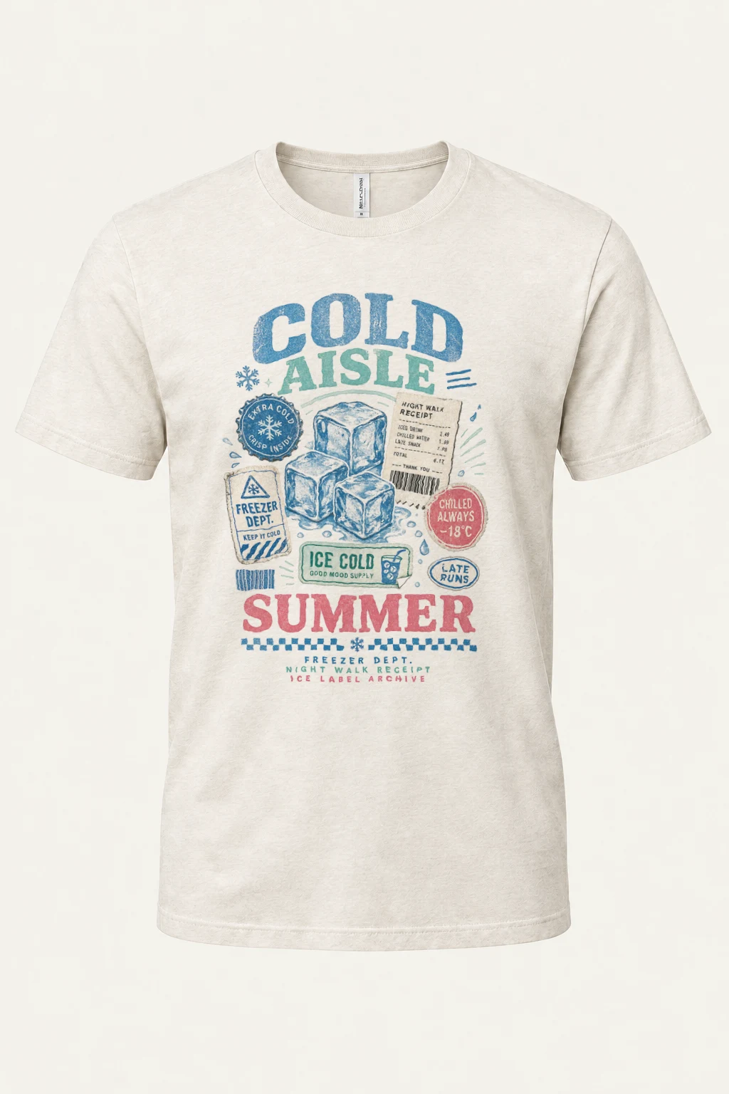 "Cold aisle" Heavyweight Unisex Crewneck T-shirt