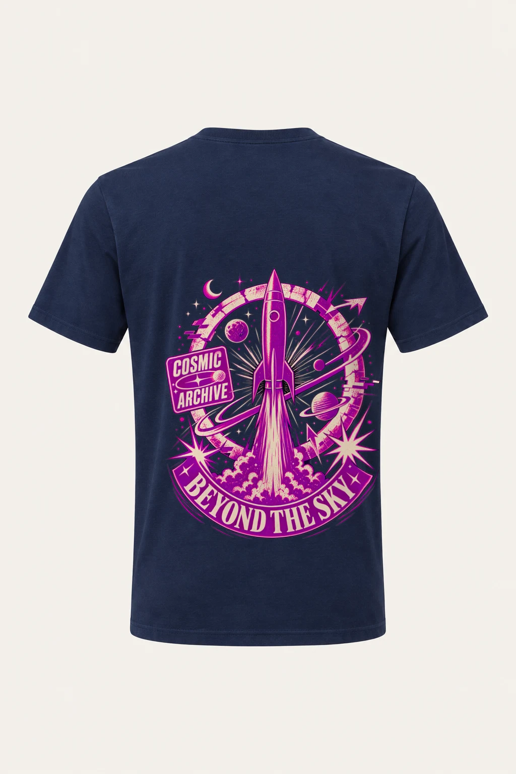 "Cosmic Archive" Heavyweight Unisex Crewneck T-shirt | Gildan 5000