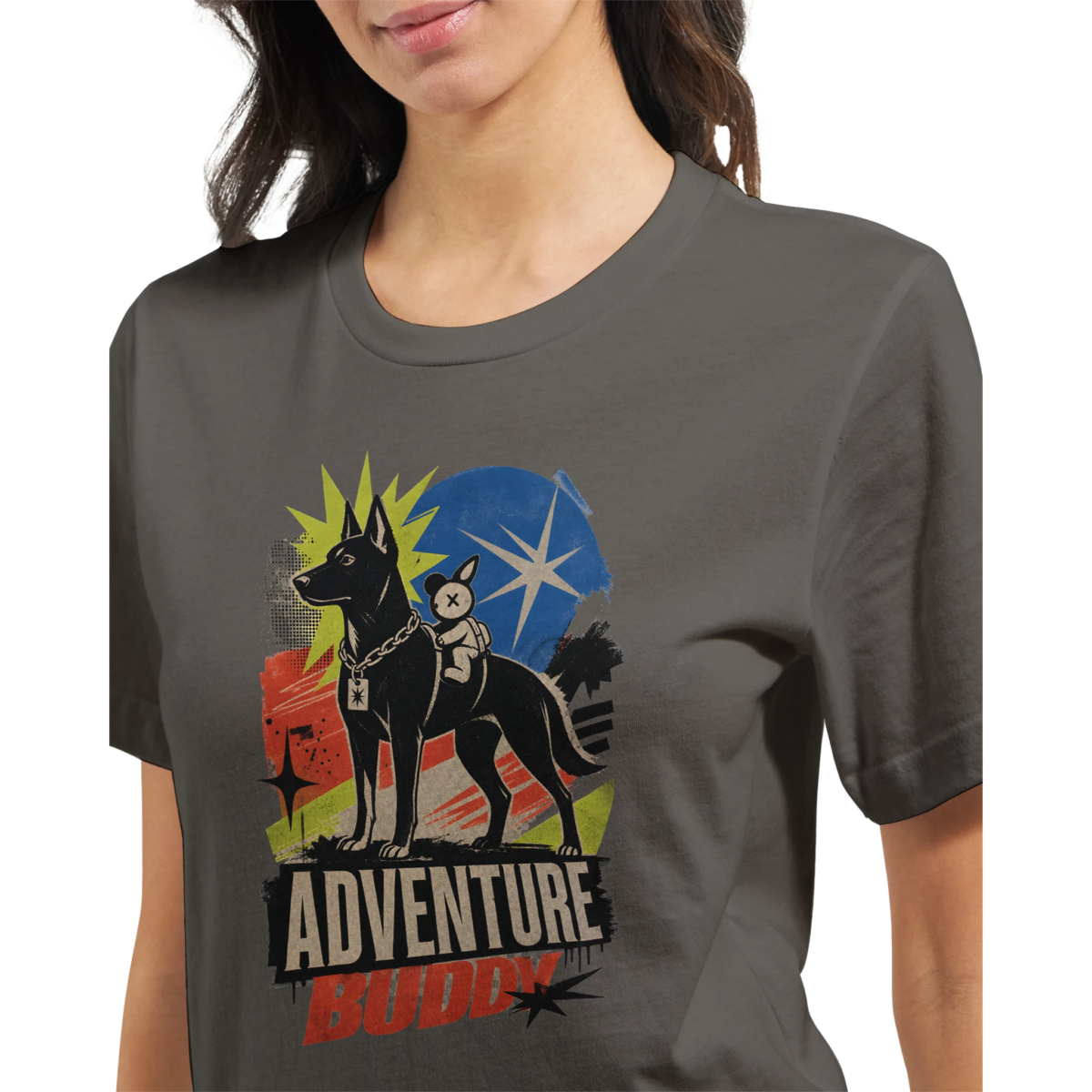 "Adventure buddy" Premium Unisex Crewneck T-shirt | Bella + Canvas 3001
