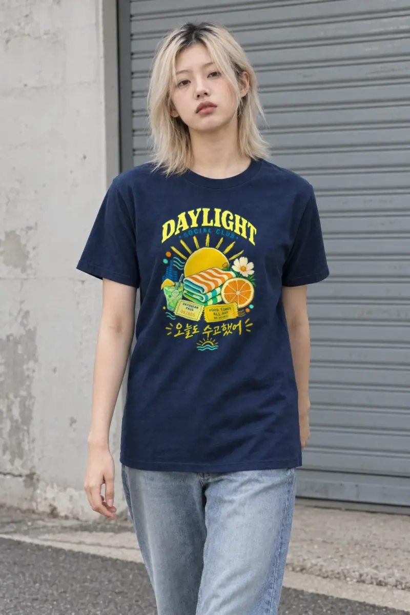 "Daydream Pass" Heavyweight Unisex Crewneck T-shirt