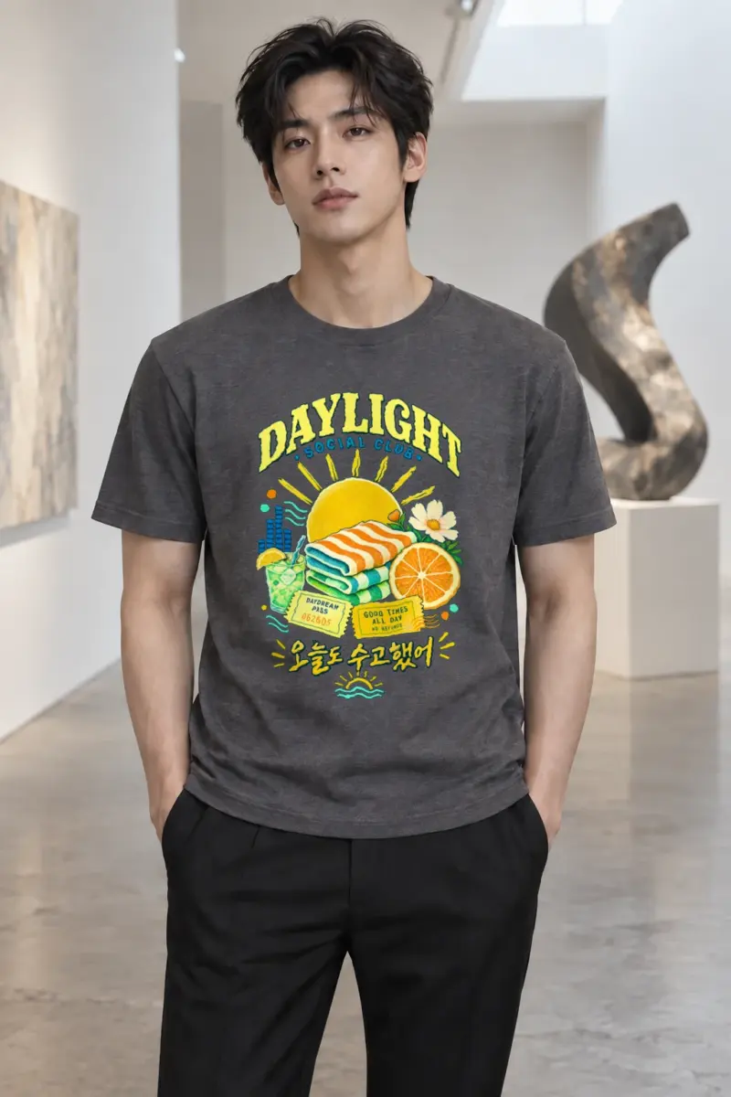 "Daydream Pass" Heavyweight Unisex Crewneck T-shirt | Gildan 5000