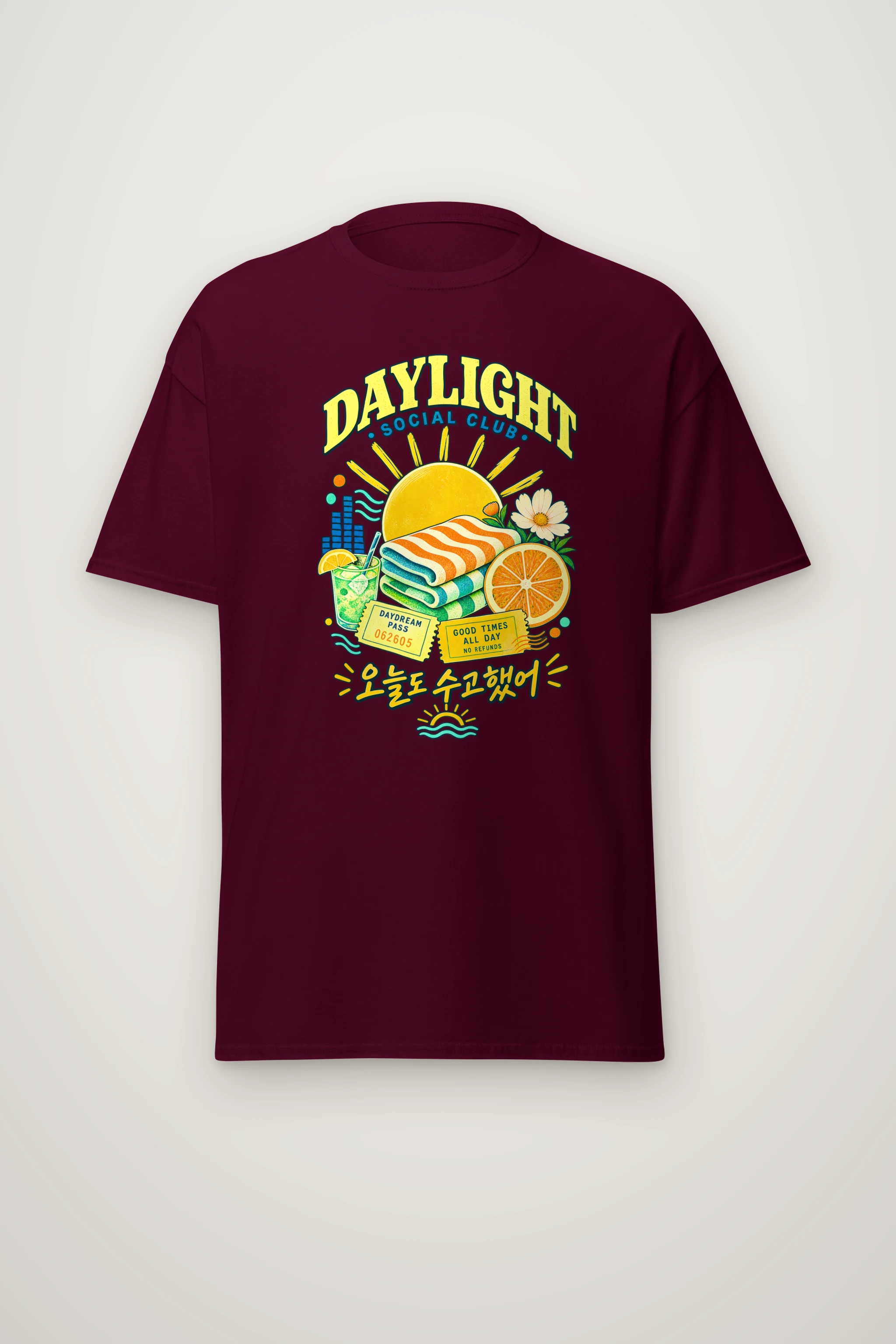 "Daydream Pass" Heavyweight Unisex Crewneck T-shirt
