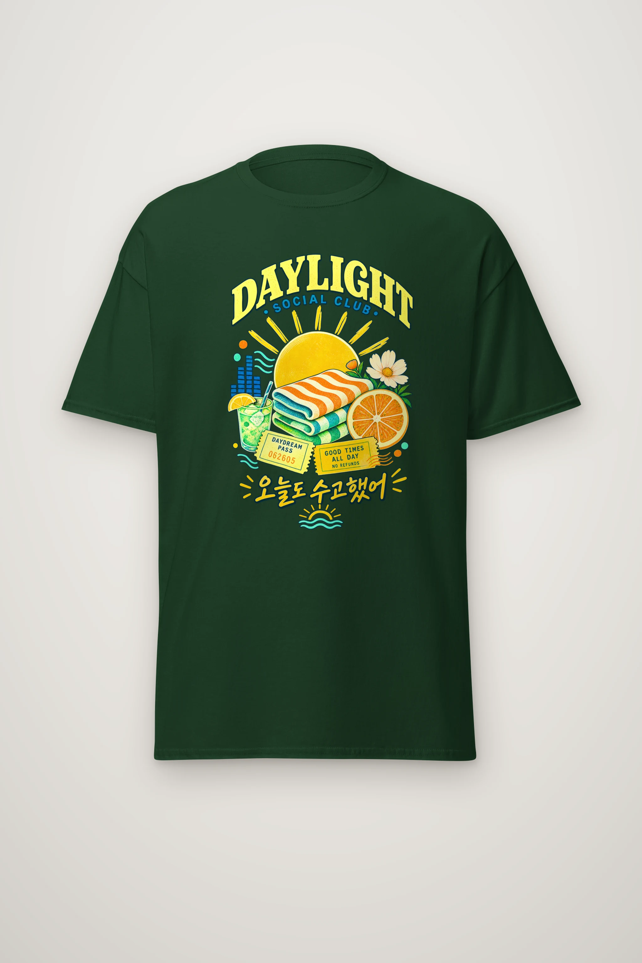 "Daydream Pass" Heavyweight Unisex Crewneck T-shirt