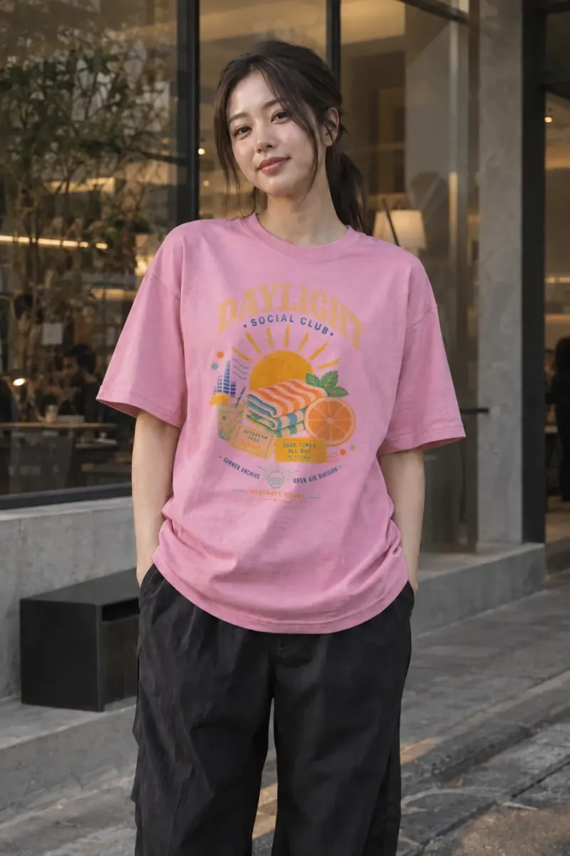 "Daylight" Heavyweight Unisex Crewneck T-shirt | Gildan® 5000