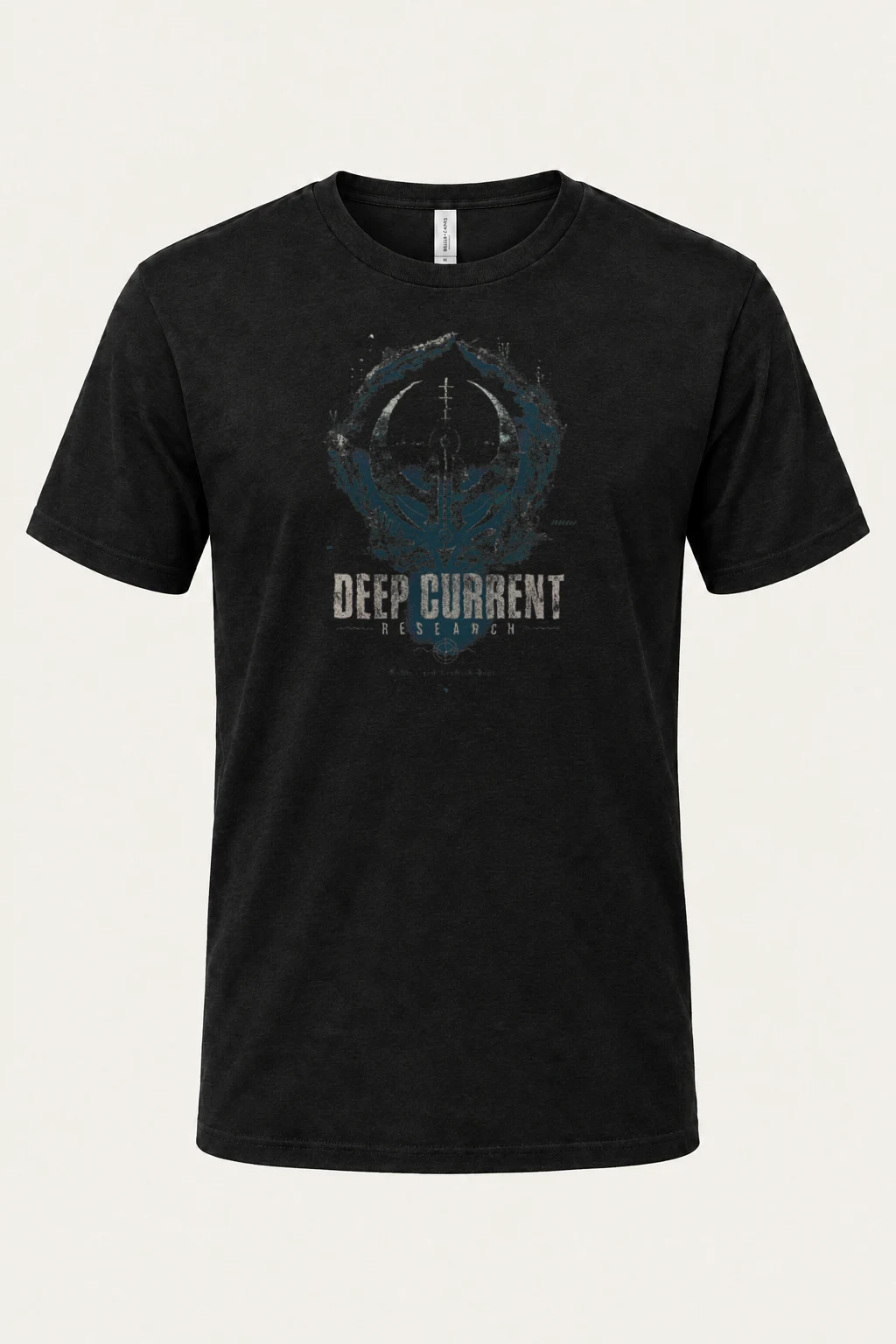 "Deep Current Research" Heavyweight Unisex Crewneck T-shirt | Gildan 5000