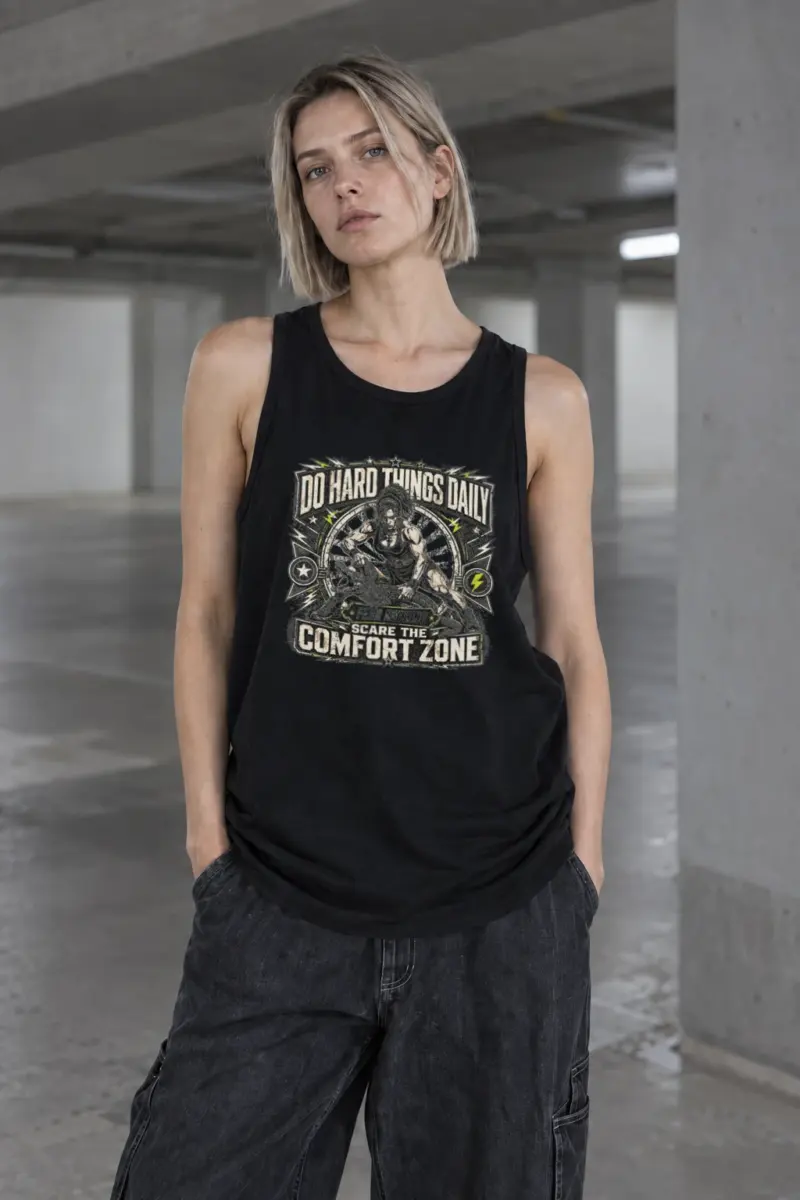 "Do hard things daily" Premium Unisex Tank Top