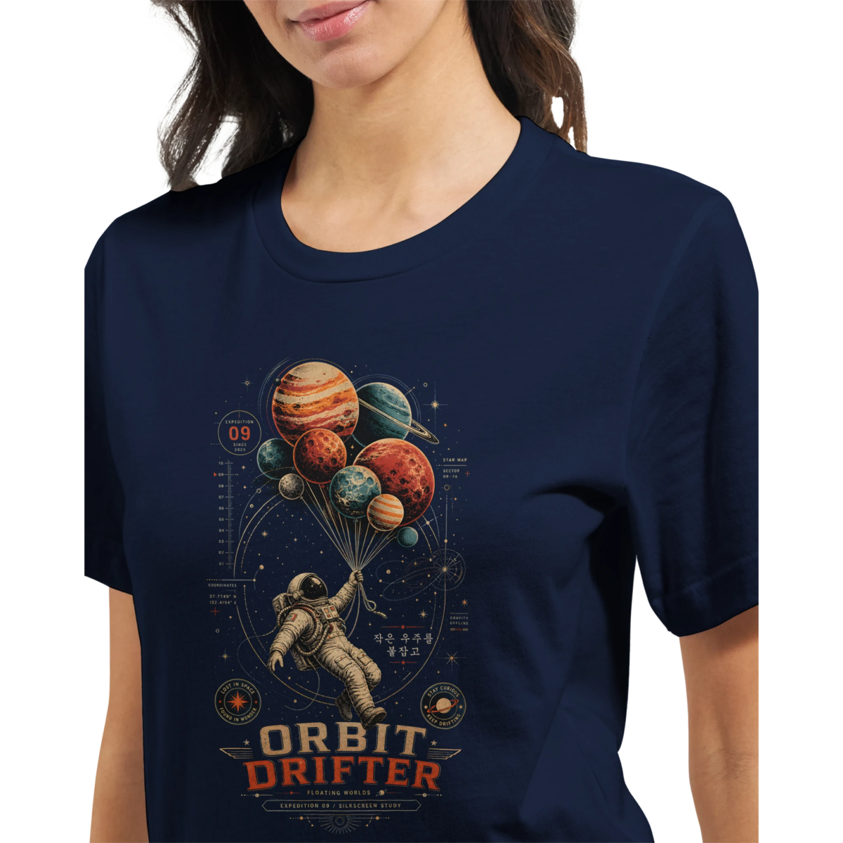"Orbit Drifter" Premium Unisex Crewneck T-shirt | Bella + Canvas 3001